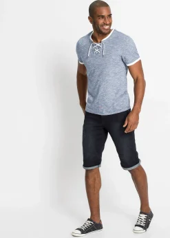 Homme bonprix T-Shirts & Polos|T-shirt en coton avec laçage