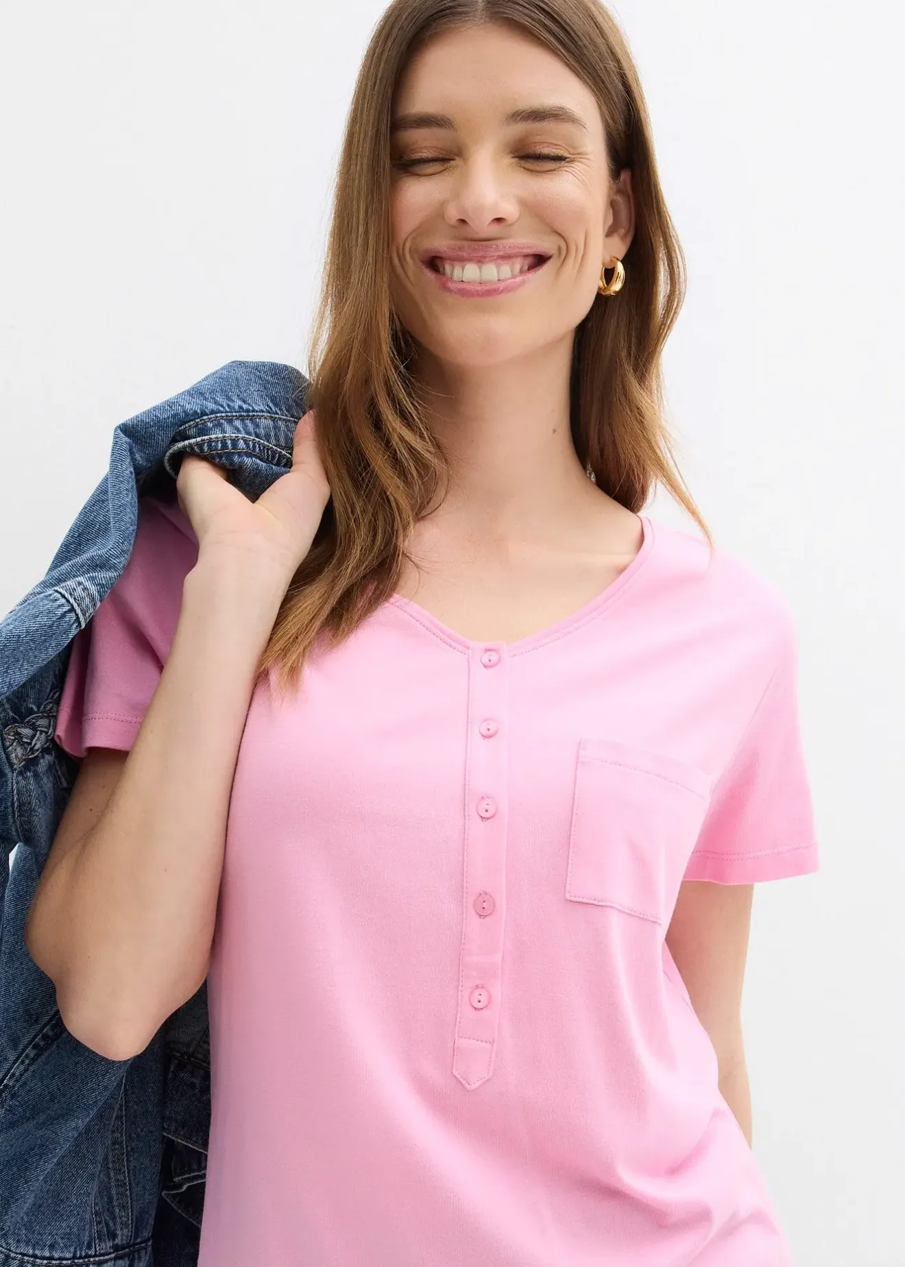 Femme bonprix T-Shirts & Tops|T-shirt en coton et viscose