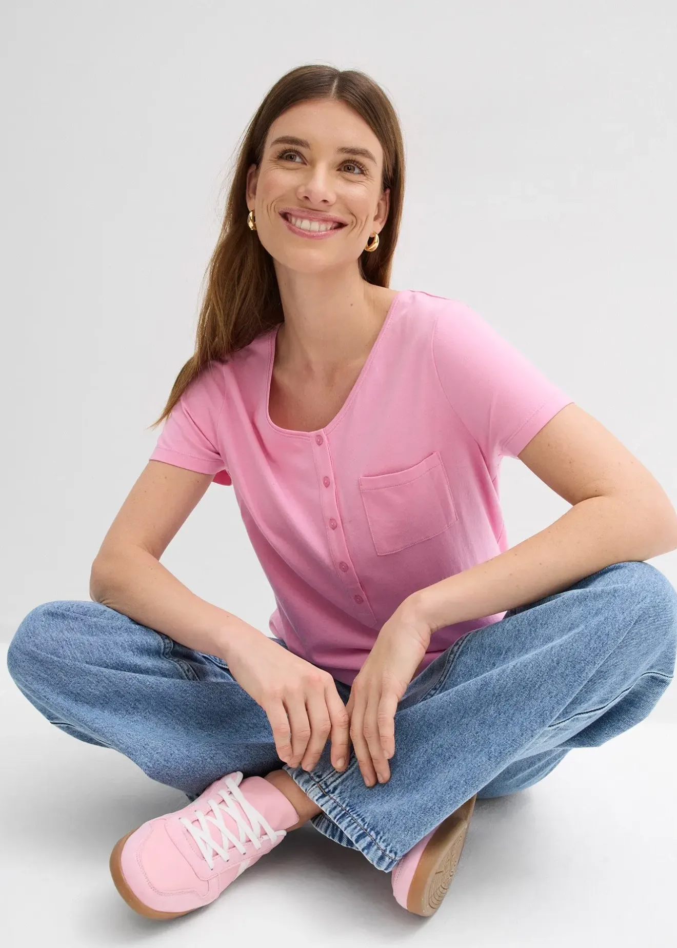 Femme bonprix T-Shirts & Tops|T-shirt en coton et viscose