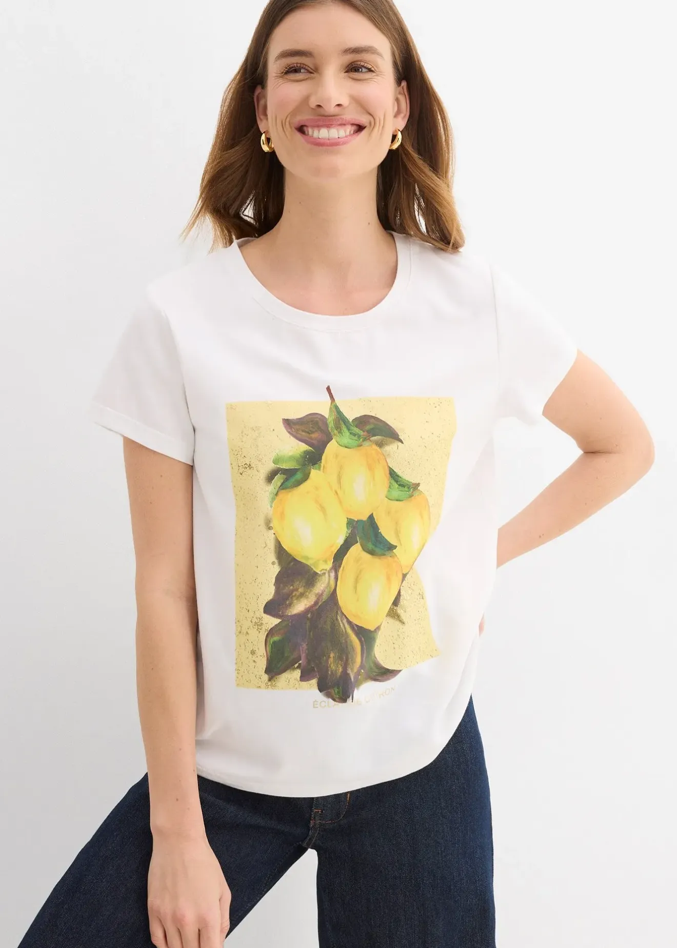 Femme bonprix T-Shirts & Tops|T-shirt en coton extensible