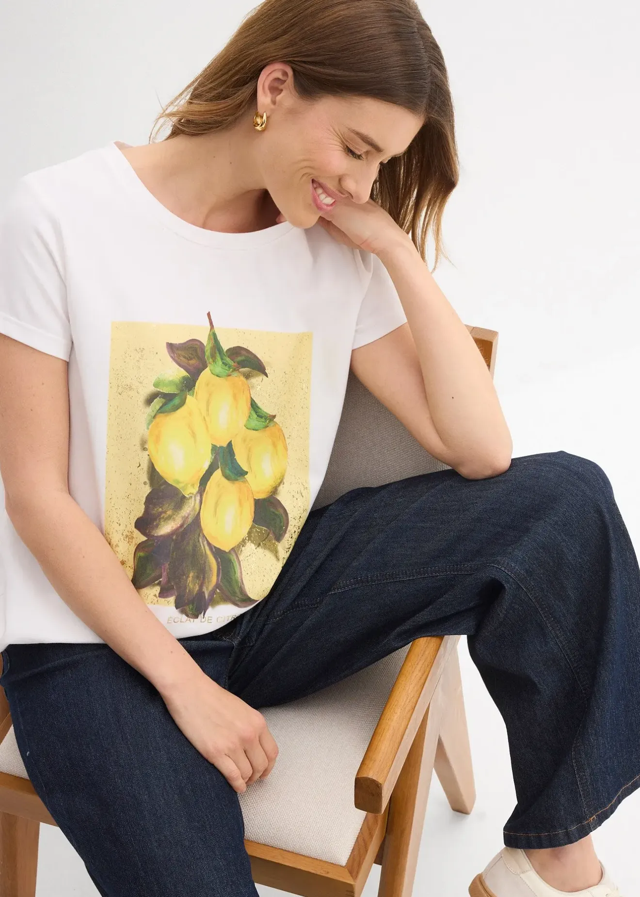 Femme bonprix T-Shirts & Tops|T-shirt en coton extensible