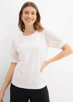 bonprix T-shirt en coton extensible|Femme T-Shirts & Tops