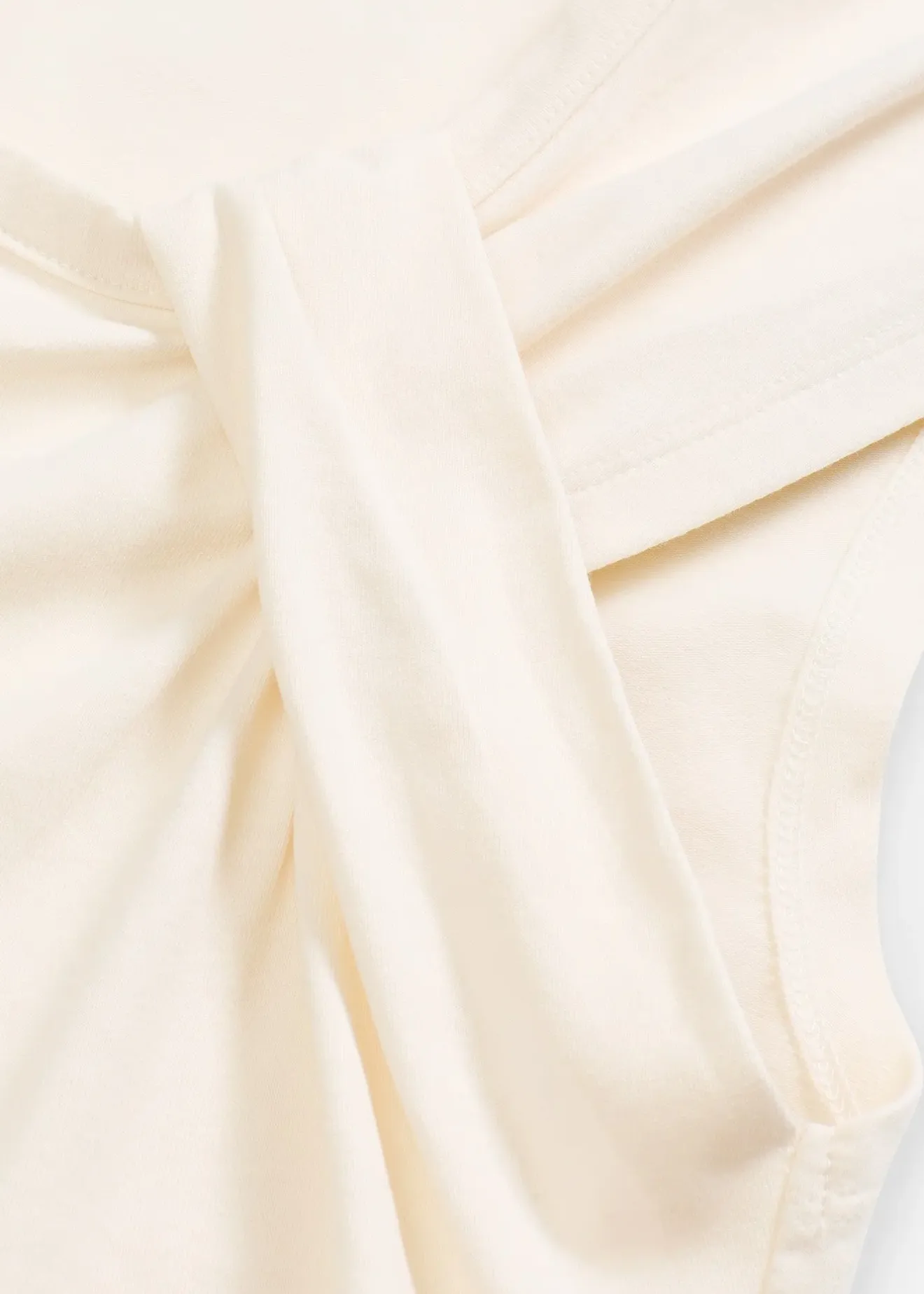 bonprix T-shirt en coton extensible avec détail twisté|Femme T-Shirts & Tops