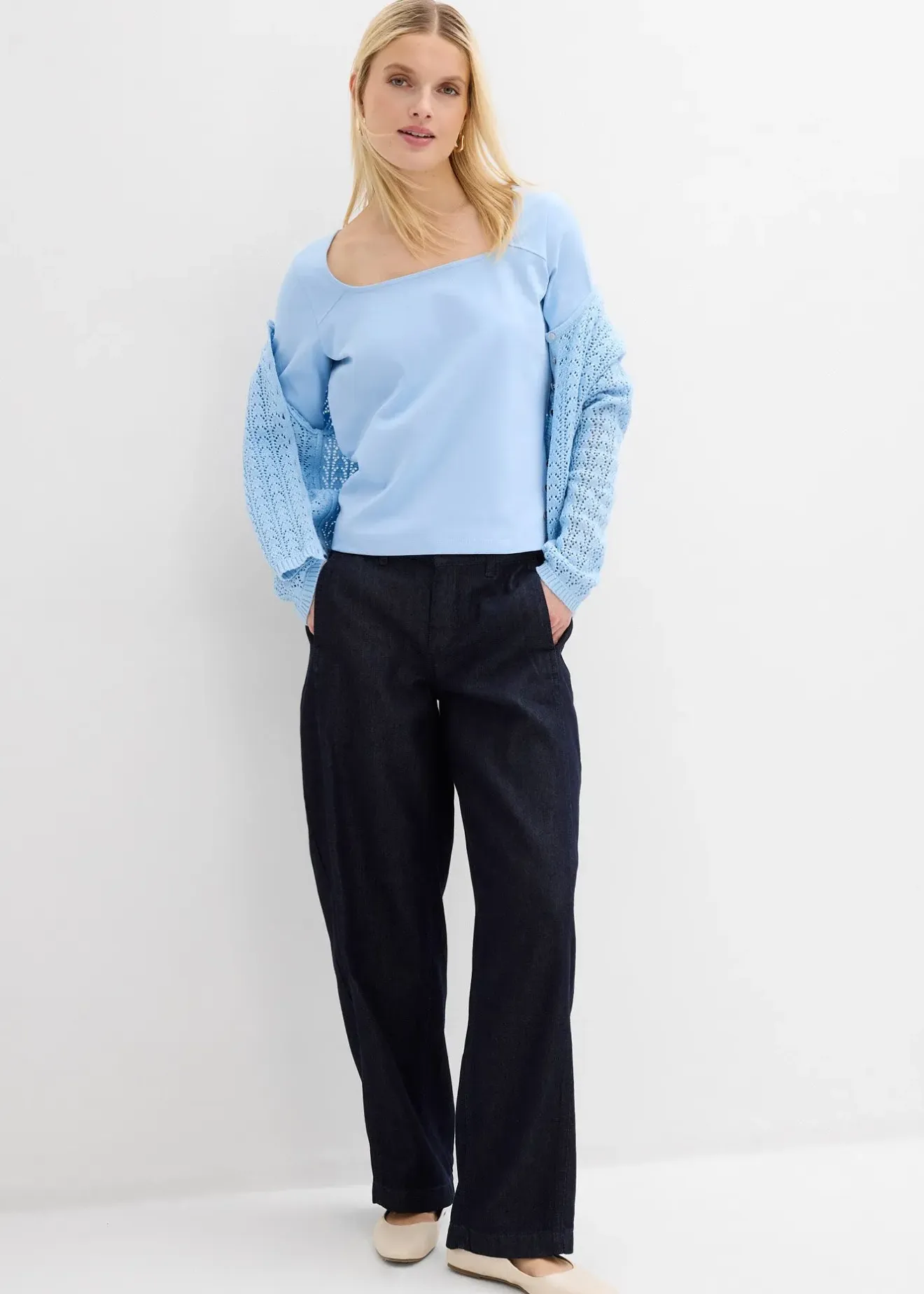 Femme bonprix Basiques|T-Shirts & Tops|T-shirt en coton épais