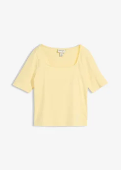 bonprix T-shirt en coton épais|Femme Basiques|T-Shirts & Tops