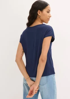 Femme bonprix T-Shirts & Tops|T-shirt en dentelle, en viscose douce