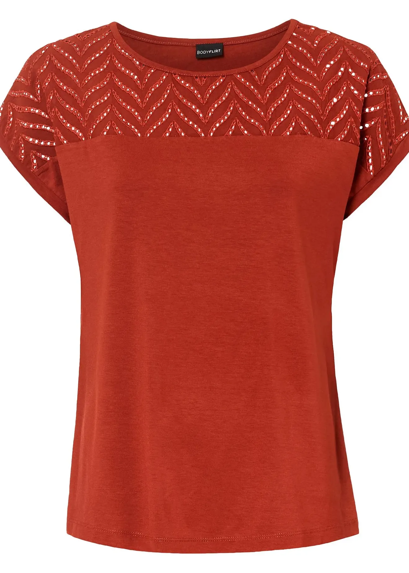 bonprix T-shirt en dentelle, en viscose douce|Femme T-Shirts & Tops
