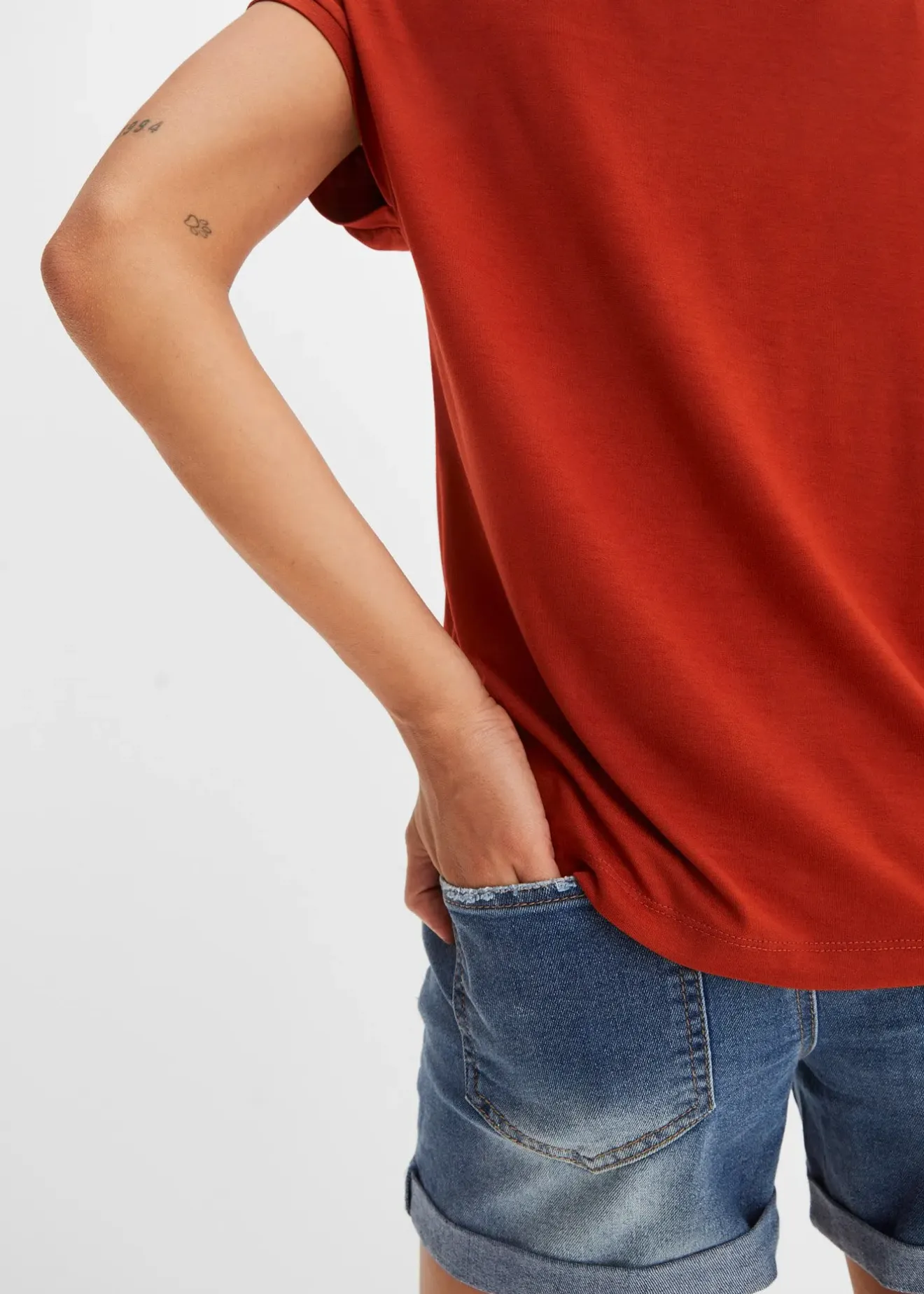 bonprix T-shirt en dentelle, en viscose douce|Femme T-Shirts & Tops