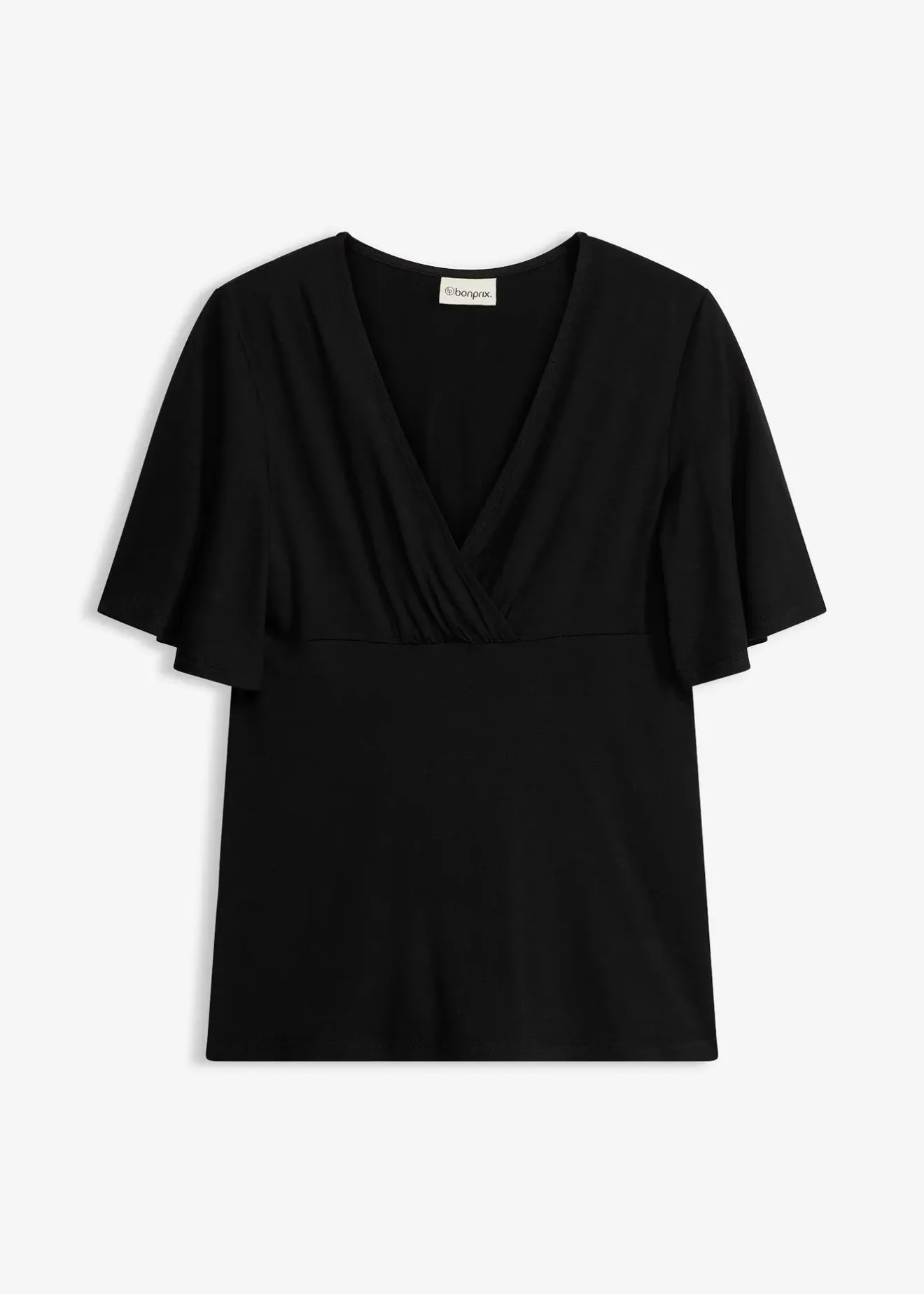 bonprix T-shirt en jersey à décolleté plongeant|Femme T-Shirts & Tops