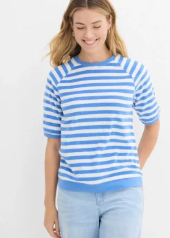 bonprix T-shirt en tissu éponge doux|Femme Basiques|T-Shirts & Tops