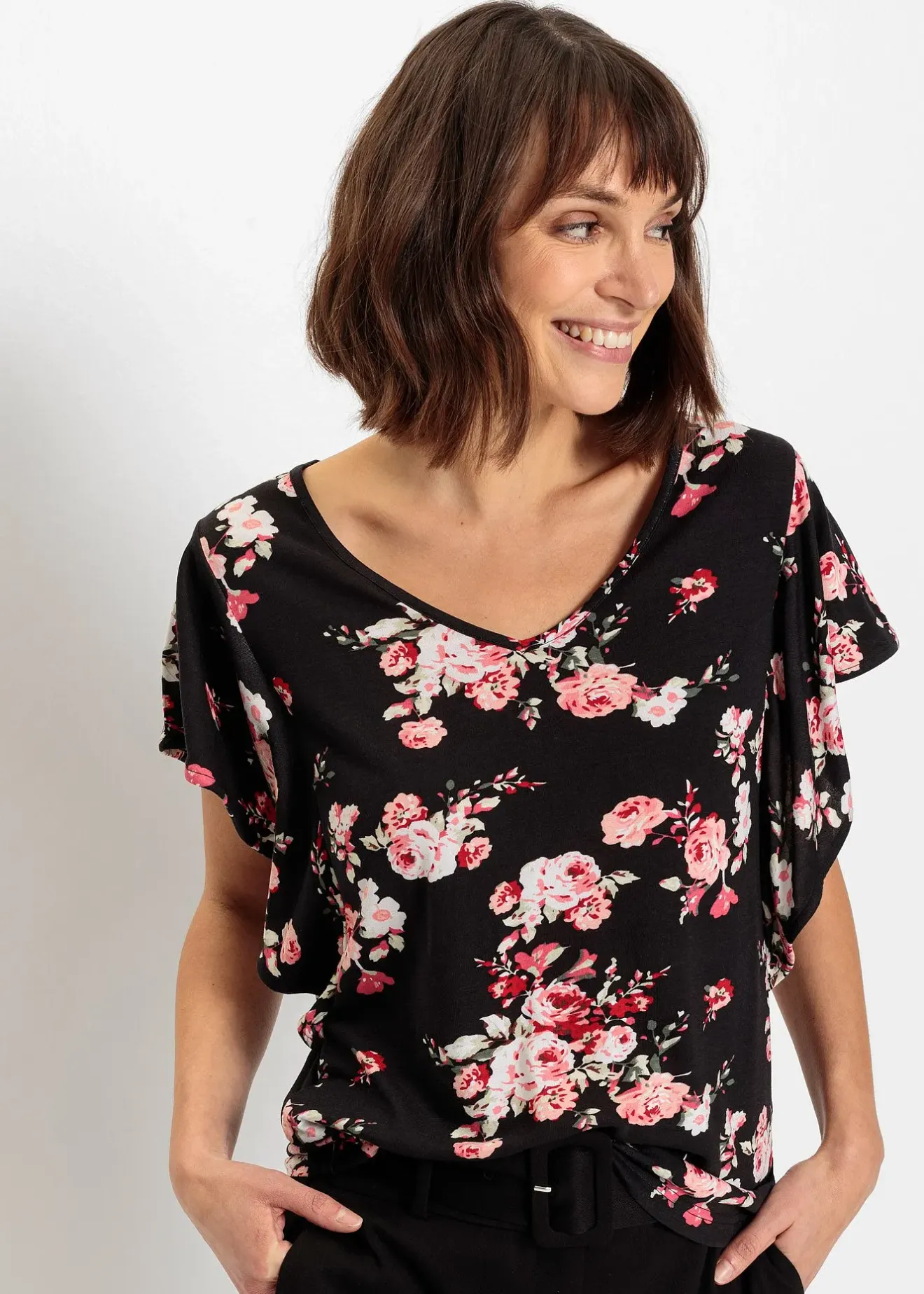 bonprix T-shirt en viscose|Femme T-Shirts & Tops