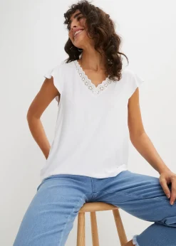 bonprix T-shirt en viscose extensible|Femme T-Shirts & Tops