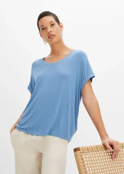 Femme bonprix T-Shirts & Tops|T-shirt en viscose fluide