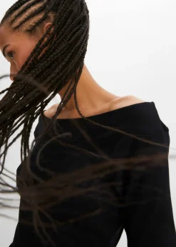 bonprix T-shirt encolure Bardot en viscose extensible|Femme T-Shirts & Tops