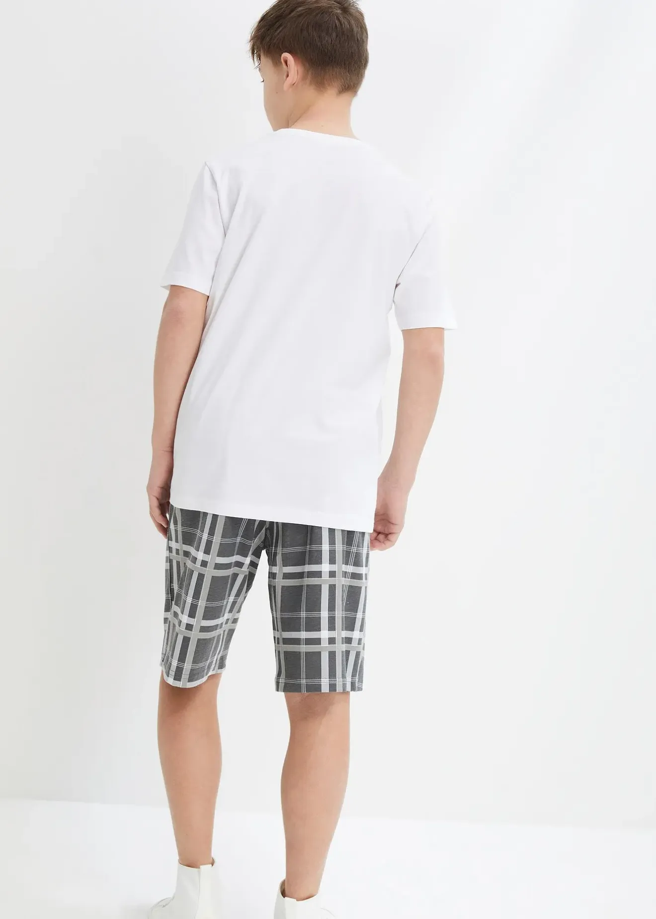 bonprix T-shirt et bermuda 100% coton (ens. 2 pces)|Enfant Vêtements Enfant|Garçons 9-16 Ans·Shorts