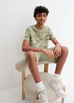 bonprix T-shirt et bermuda coton garçon (ens. 2 pces)|Enfant Vêtements Enfant|Garçons 2-8 Ans·Shorts