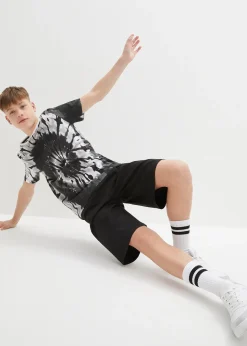 bonprix T-shirt et bermuda en jersey 100% coton (ens. 2 pces)|Enfant Vêtements Enfant|Garçons 9-16 Ans·Shorts