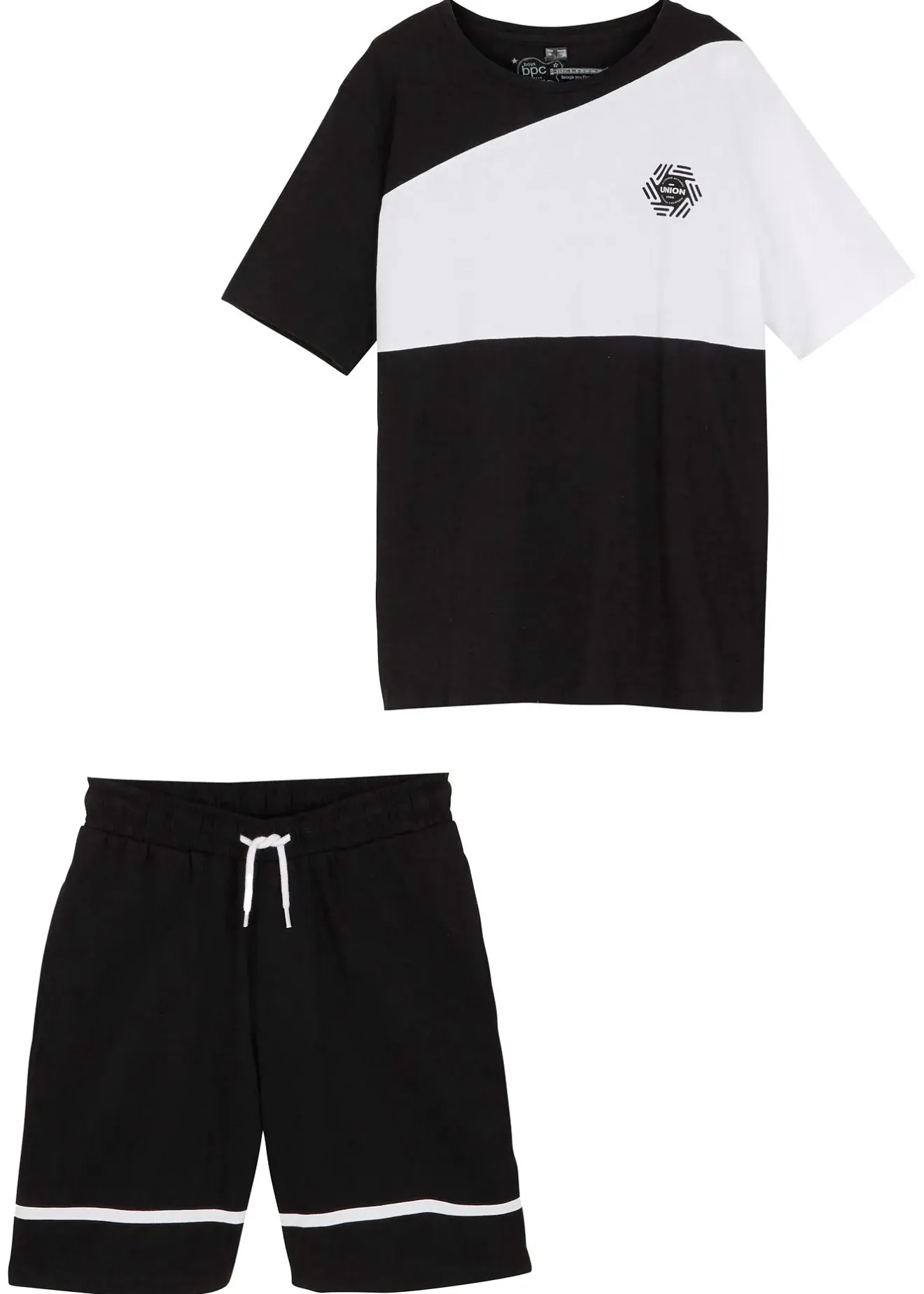 Enfant bonprix Vêtements Enfant|Garçons 9-16 Ans·Shorts|T-shirt et bermuda en jersey (ens. 2 pces) 100% coton