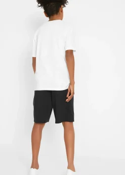 bonprix T-shirt et bermuda (ens. 2 pces) en jersey 100% coton|Enfant Vêtements Enfant|Garçons 9-16 Ans·T-Shirts