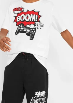 bonprix T-shirt et bermuda (ens. 2 pces) en jersey 100% coton|Enfant Vêtements Enfant|Garçons 9-16 Ans·T-Shirts