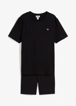 Homme bonprix Pantalons|T-Shirts & Polos|T-shirt et bermuda (ens. 2 pces) en jersey 100% coton