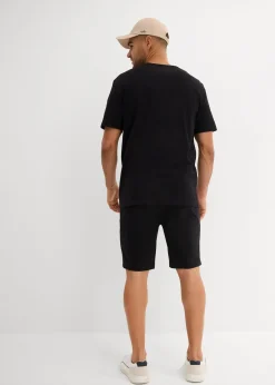 Homme bonprix Pantalons|T-Shirts & Polos|T-shirt et bermuda (ens. 2 pces) en jersey 100% coton