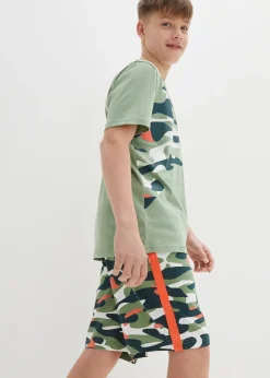 Enfant bonprix Vêtements Enfant|Garçons 2-8 Ans·Shorts|T-shirt et bermuda garçon 100% coton (ens. 2 pces)