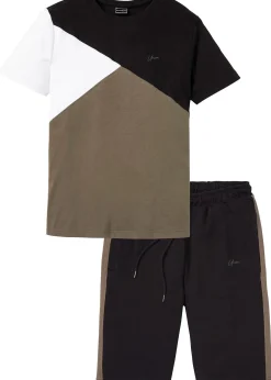 bonprix T-shirt et bermuda sweat (ens. 2 pces)|Homme Vêtements De Sport|Pantalons