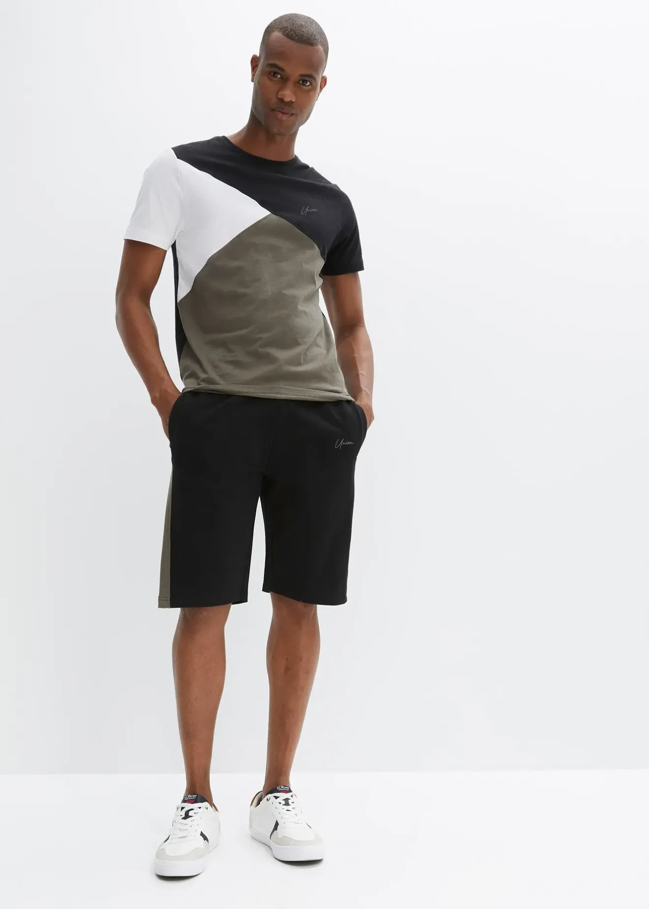bonprix T-shirt et bermuda sweat (ens. 2 pces)|Homme Vêtements De Sport|Pantalons