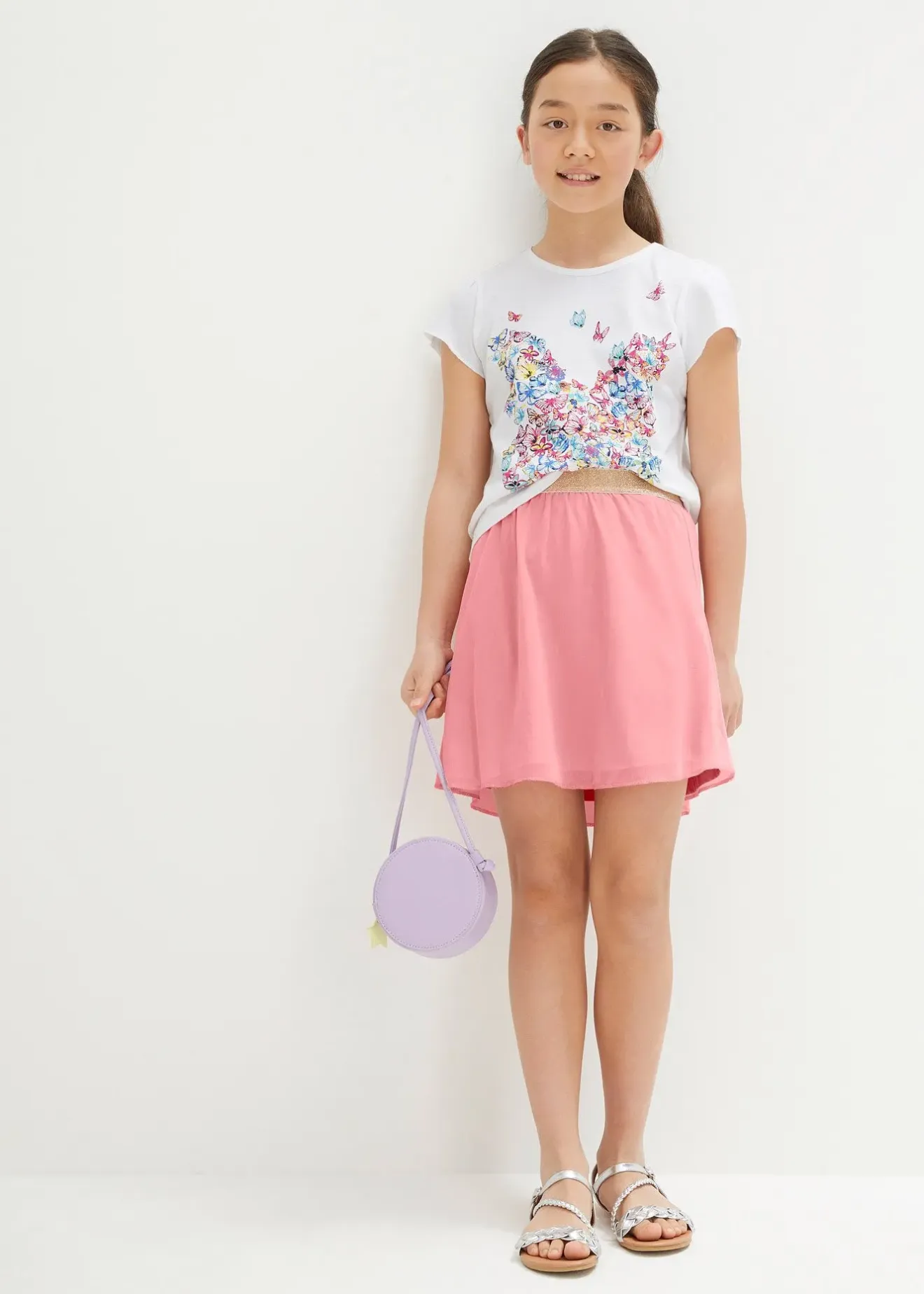 bonprix T-shirt et jupe (ens. 2 pces)|Enfant Vêtements Enfant|Filles 9-16 Ans·T-Shirts & Chemisiers