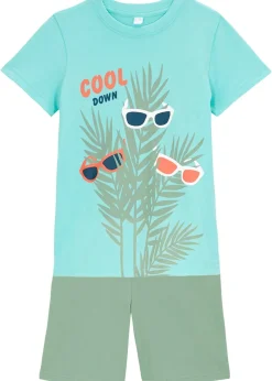 bonprix T-shirt et short 100% coton (ens. 2 pces)|Enfant Vêtements Enfant|Garçons 2-8 Ans·Shorts