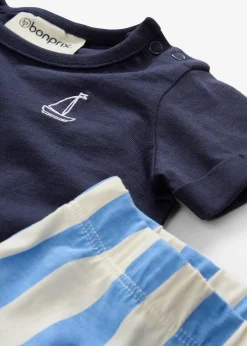 Enfant bonprix Vêtements Enfant|Pantalons & Leggings|T-shirt et short bébé 100% coton (ens. 2 pces)