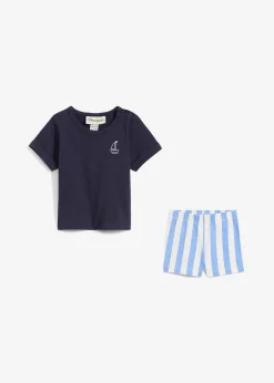 Enfant bonprix Vêtements Enfant|Pantalons & Leggings|T-shirt et short bébé 100% coton (ens. 2 pces)