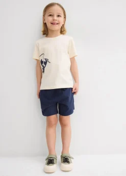 bonprix T-shirt et short en jersey coton (ens. 2 pces)|Enfant Vêtements Enfant|Garçons 2-8 Ans·Shorts
