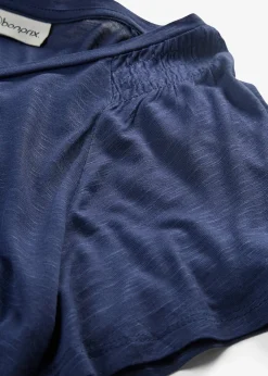 bonprix T-shirt fil flammé à manches papillon|Femme T-Shirts & Tops