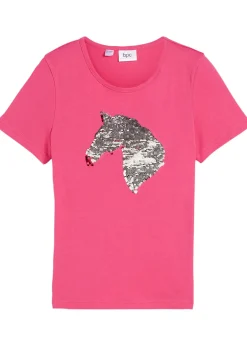 bonprix T-shirt fille à sequins réversibles en coton|Enfant Vêtements Enfant|Filles 9-16 Ans·T-Shirts & Chemisiers