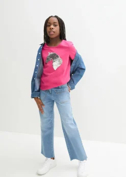 bonprix T-shirt fille à sequins réversibles en coton|Enfant Vêtements Enfant|Filles 9-16 Ans·T-Shirts & Chemisiers