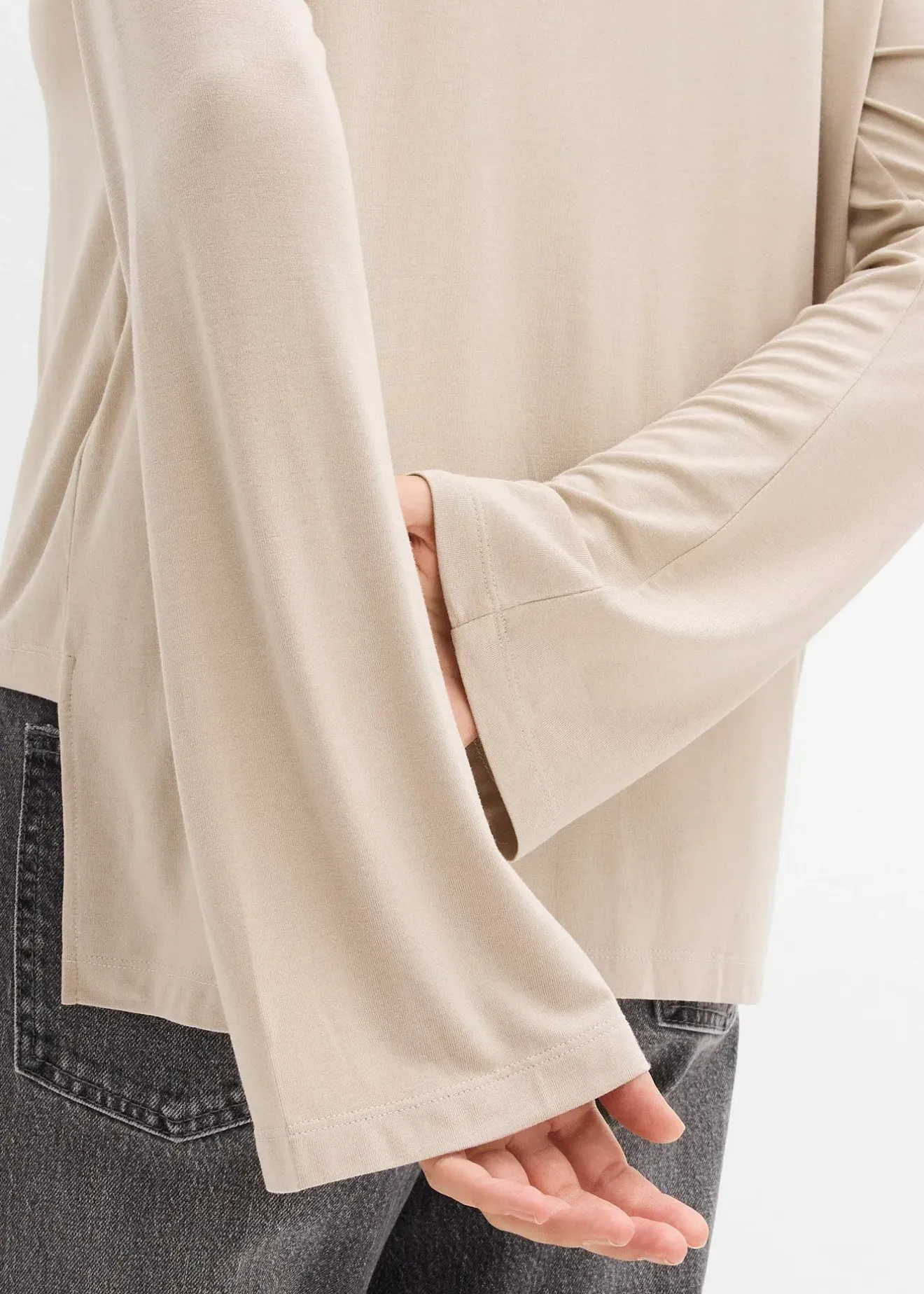 Femme bonprix T-Shirts & Tops|T-shirt fluide et oversize en viscose extensible