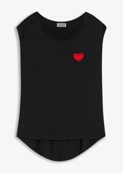 bonprix T-shirt fluide, plus long derrière|Femme T-Shirts & Tops