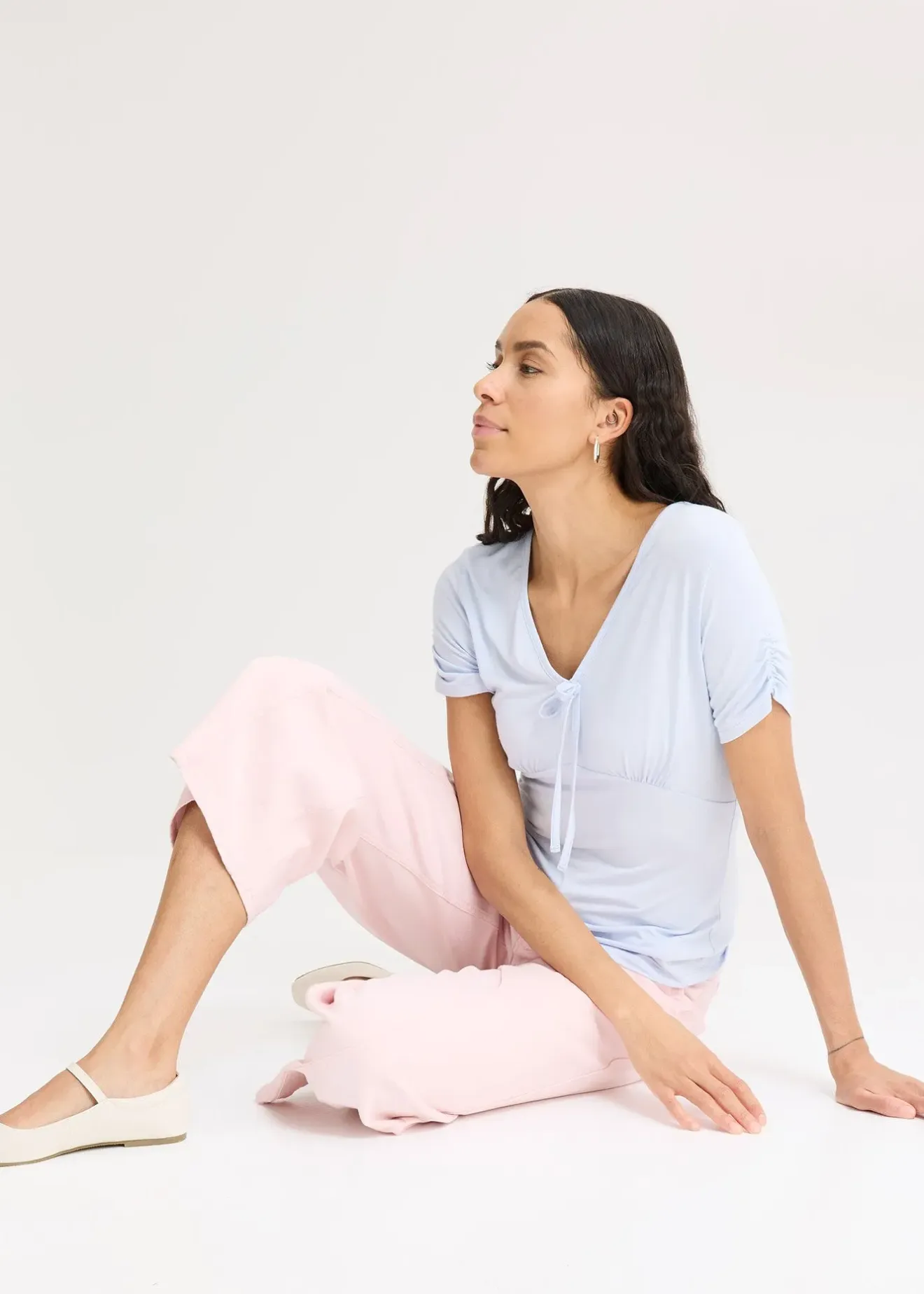 Femme bonprix T-Shirts & Tops|T-shirt froncé