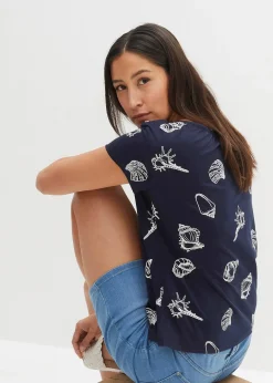 Femme bonprix T-Shirts & Tops|T-shirt imprimé à col rond