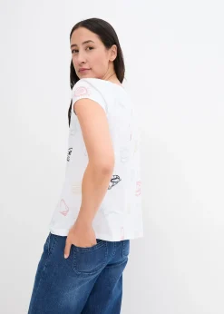 Femme bonprix T-Shirts & Tops|T-shirt imprimé à col rond