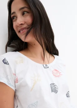 Femme bonprix T-Shirts & Tops|T-shirt imprimé à col rond