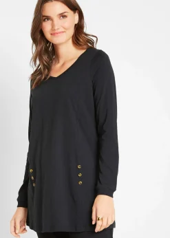 bonprix T-shirt long 100% coton|Femme T-Shirts & Tops