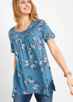 Femme bonprix T-Shirts & Tops|T-shirt long à pans, manches courtes