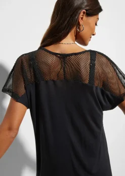 Femme bonprix Vêtements De Plage|T-shirt long de plage en viscose