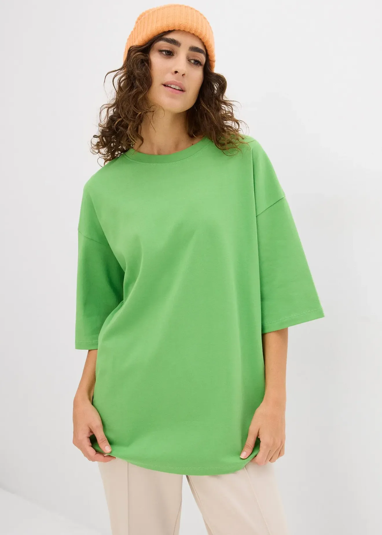 bonprix T-shirt long en interlock|Femme Deux Pièces & Ensembles|T-Shirts & Tops