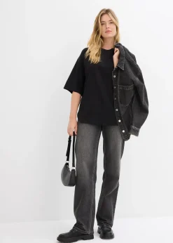 Femme bonprix Deux Pièces & Ensembles|T-Shirts & Tops|T-shirt long en interlock