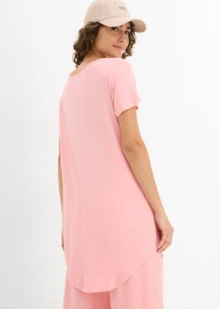 bonprix T-shirt long en viscose douce|Femme Basiques|T-Shirts & Tops