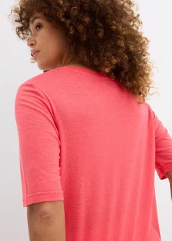 bonprix T-shirt long en viscose douce|Femme Basiques|T-Shirts & Tops